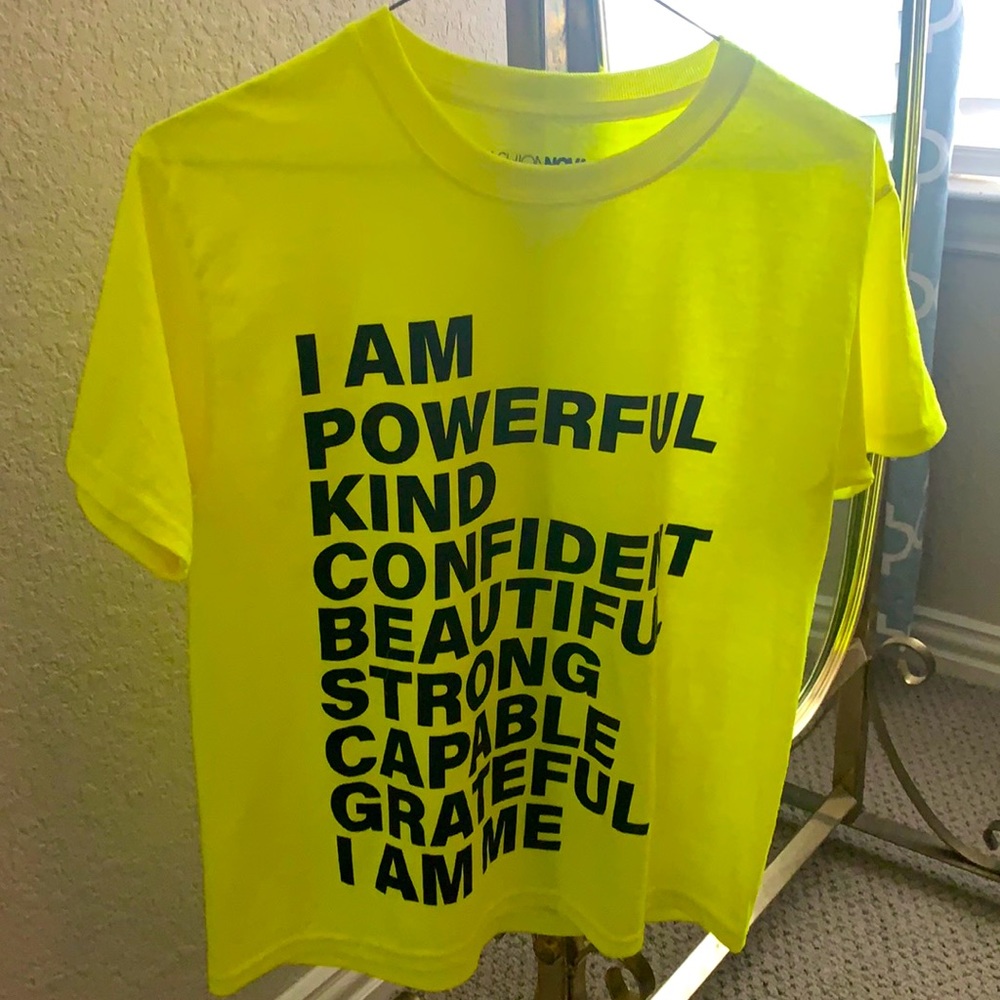 Neon yellow t shirt